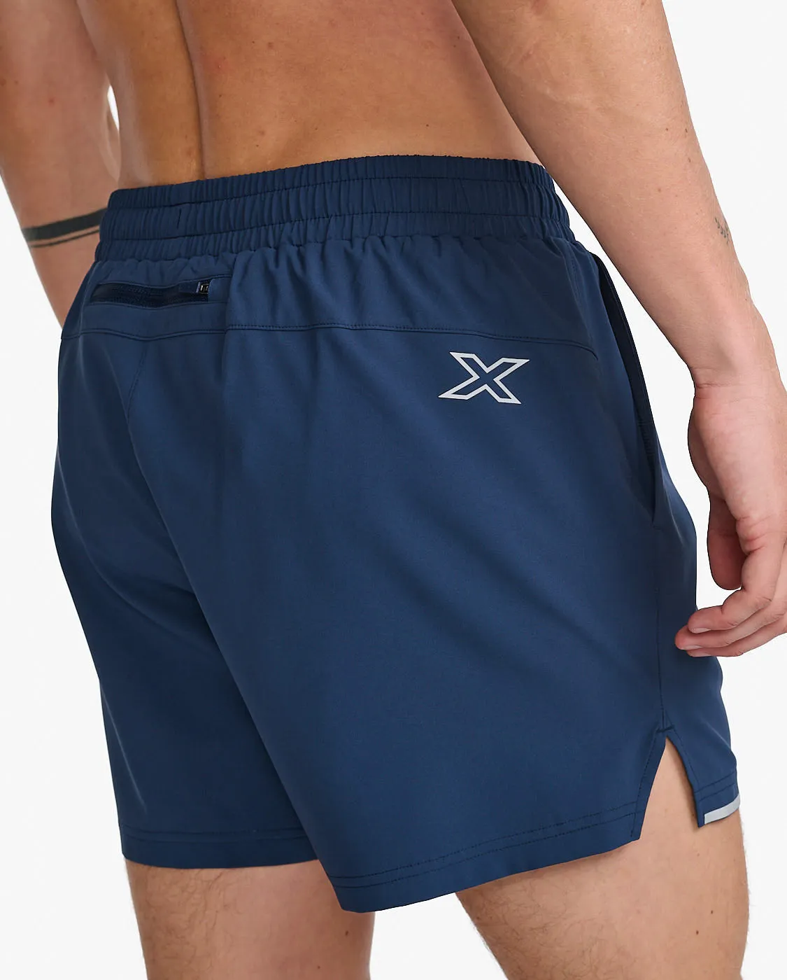 2XU Aero 5 Inch Men's Running Shorts (Midnight/Silver Reflective)