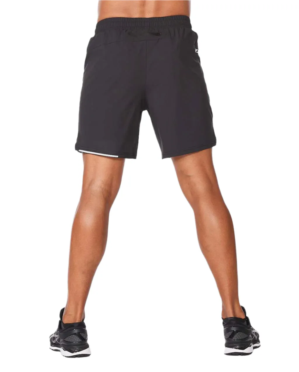 2XU Aero 7 Inch Men's Running Shorts (Black/Silver)