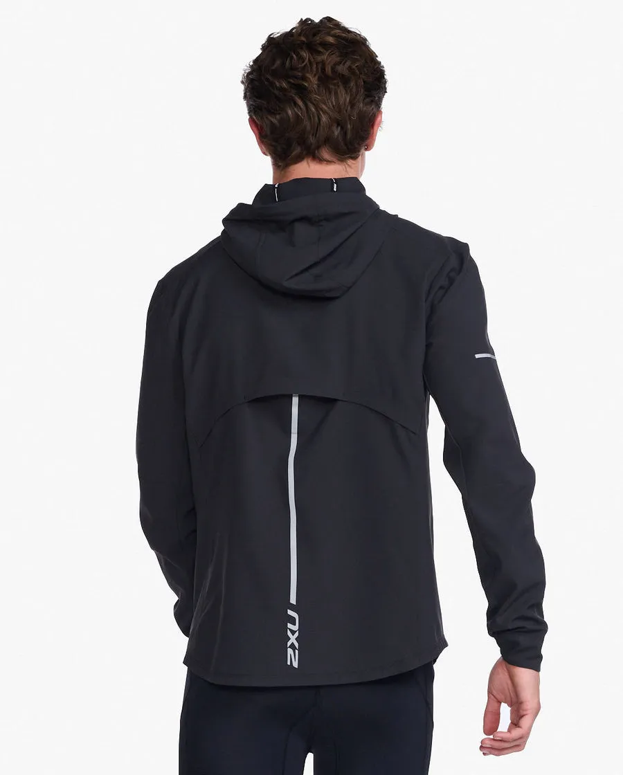 2XU Aero Men's Cycling Jacket (Black/Silver)