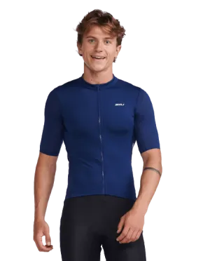 2XU Aero Mens Cycling Jersey (Medieval/White Reflective)