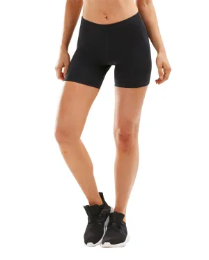 2XU Aspire Comp 4 Inch Women's Compression Shorts (Black/Silver)