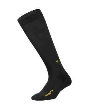 2XU Flight Unisex Compression Socks (Black/Black)