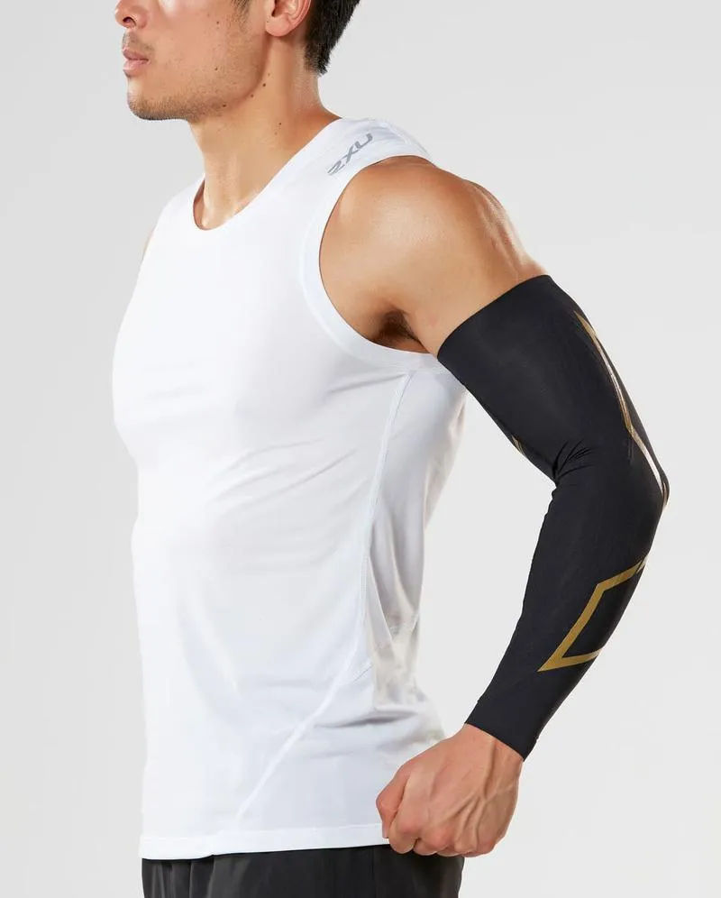 2XU Force Compression Arm Guards (Black/Gold)