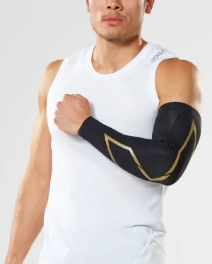 2XU Force Compression Arm Guards (Black/Gold)