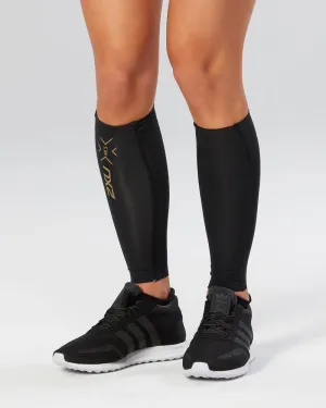 2XU Light Speed Compression Calf Gaurds (Black/Gold)