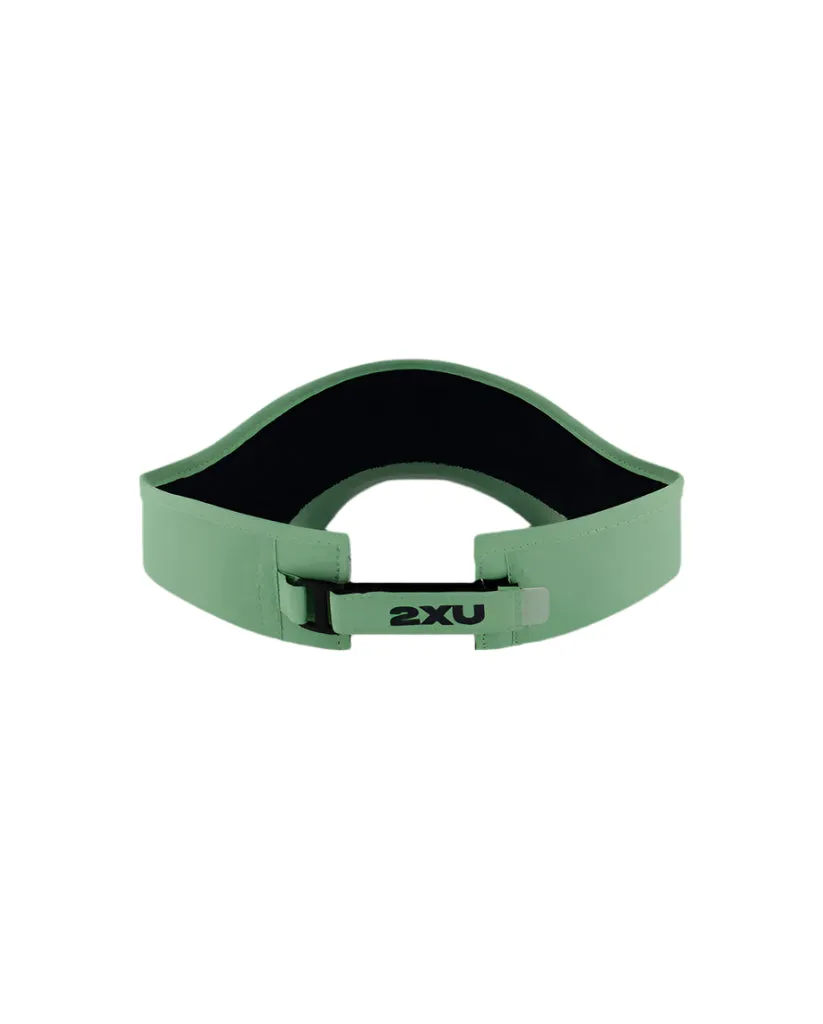 2XU Run Visor Cap (Digital Mint/Black)