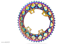 AbsoluteBlack Oval 10/11/12 Speed Chainring (Rainbow)