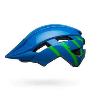 Bell Sidetrack II MTB Cycling Helmet (Strike Gloss Blue/Green)