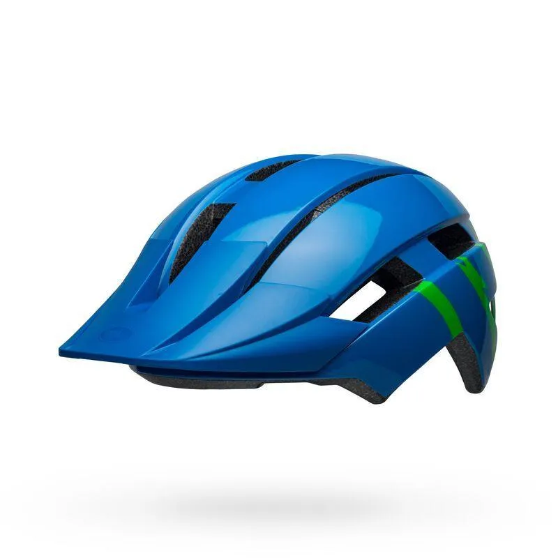 Bell Sidetrack II MTB Cycling Helmet (Strike Gloss Blue/Green)