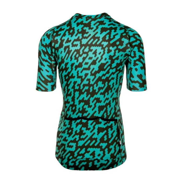 Bioracer Spitfire Noise Mens Cycling Jersey (Green)