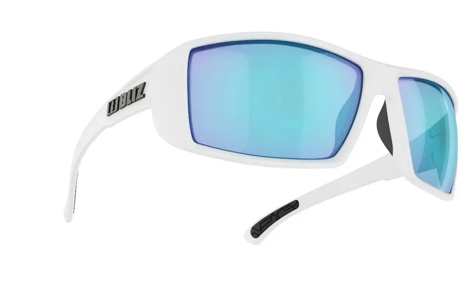 Bliz Drift Sport Sunglasses (Smoke Blue/Matte White)