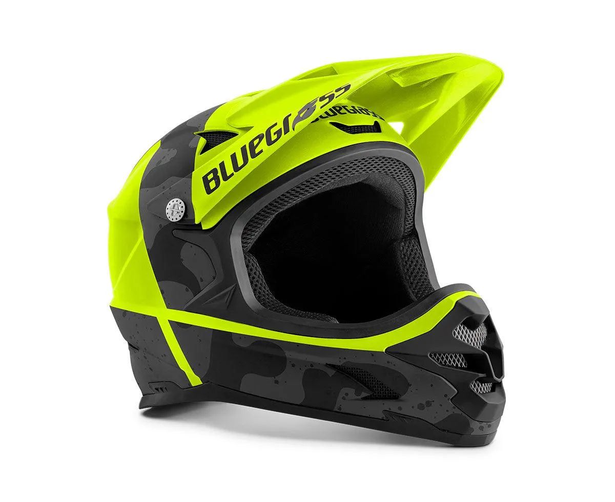 Bluegrass Intox MTB Cycling Helmet (Fluo Yellow/Black Camo/Matt)