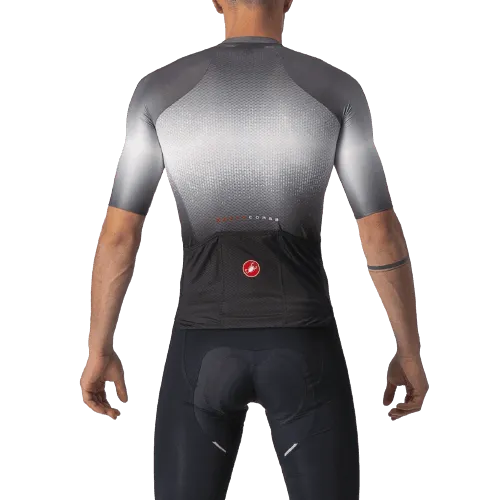 Castelli Aero Race 6.0 Mens Cycling Jersey (Light Black/Dark Gray)
