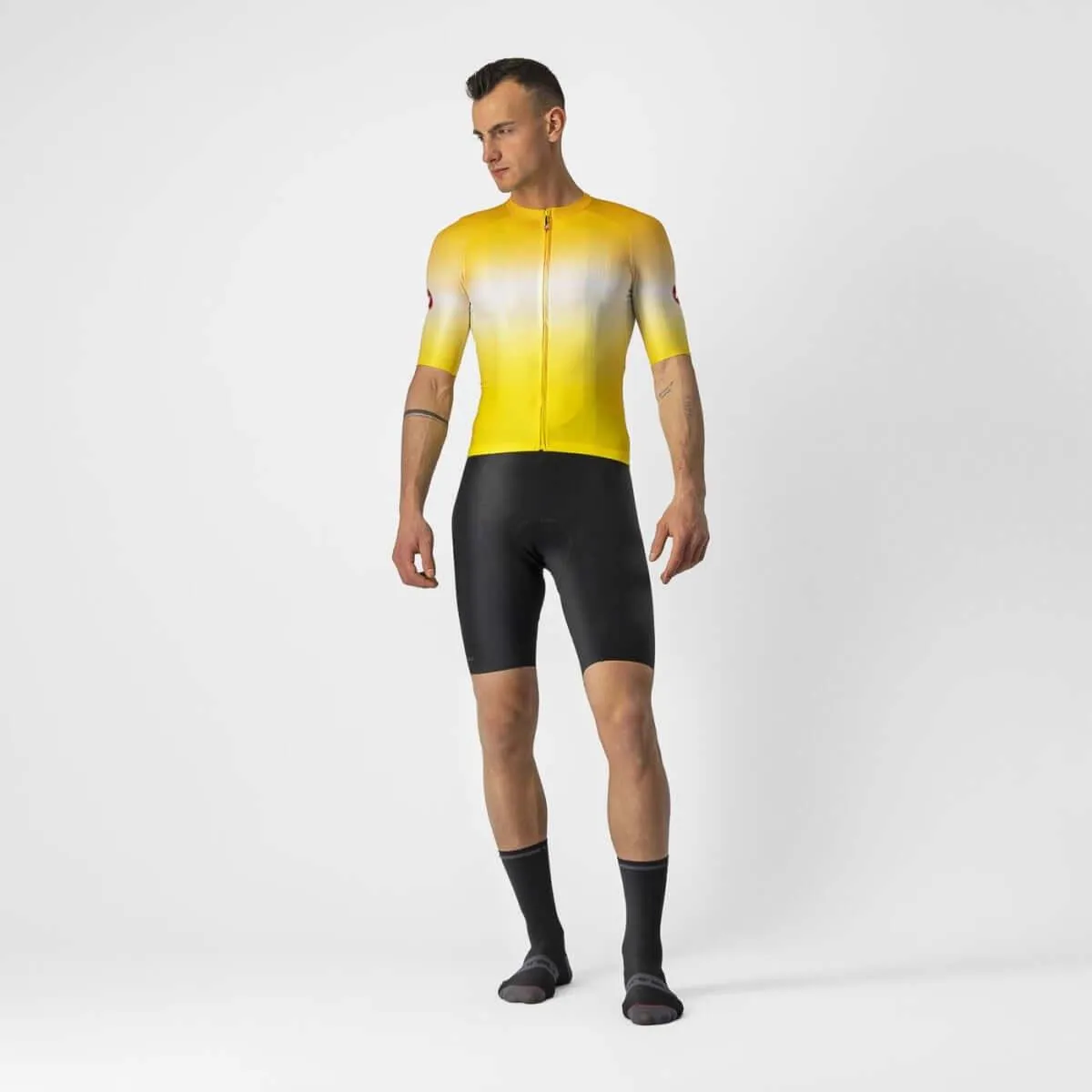 Castelli Aero Race 6.0 Mens Cycling Jersey (Maize/Saffron)