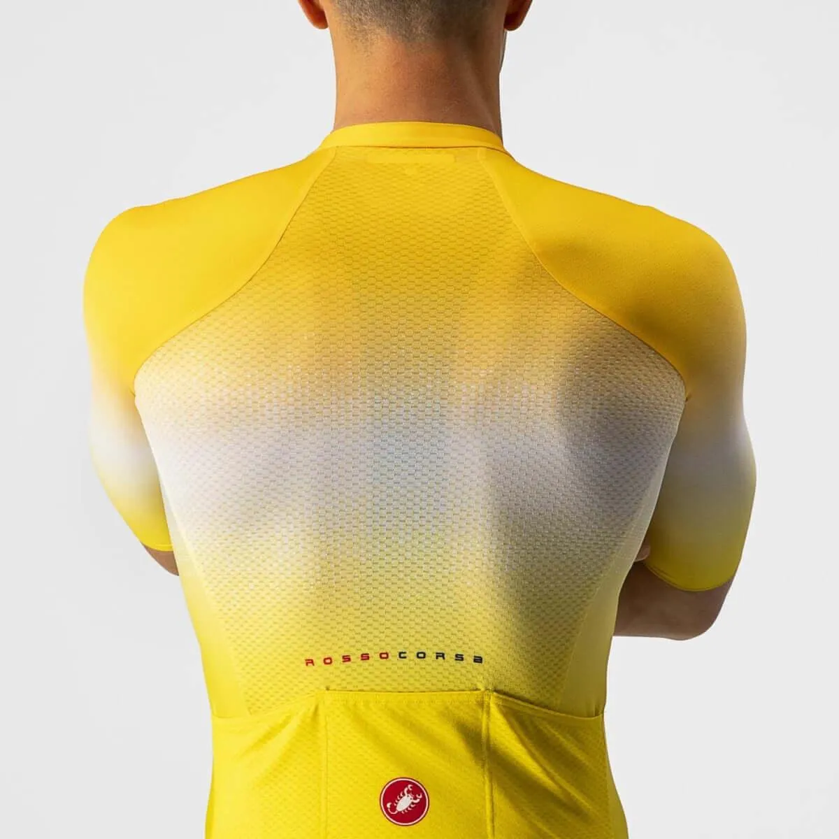 Castelli Aero Race 6.0 Mens Cycling Jersey (Maize/Saffron)