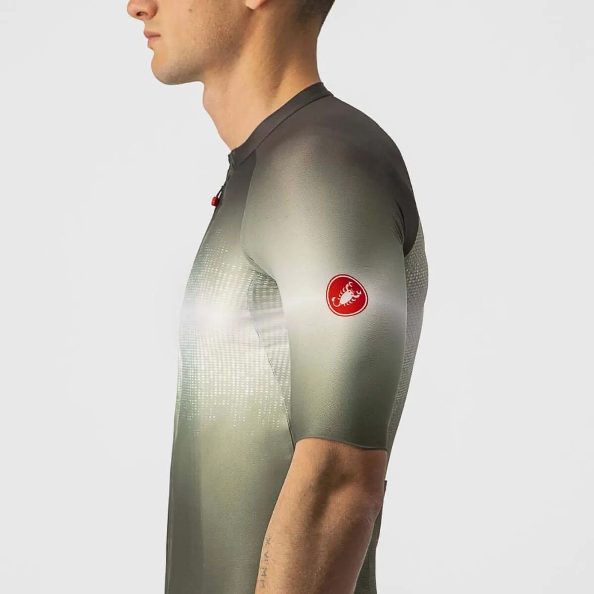 Castelli Aero Race 6.0 Mens Cycling Jersey (Military Green/Light Black)