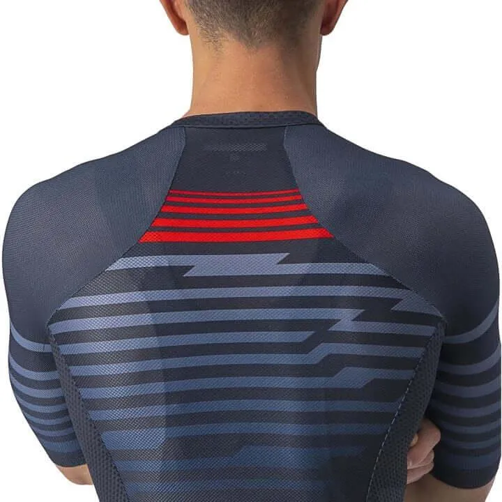 Castelli Climbers 3.0 Mens Cycling Jersey (Savile Blue/Red)