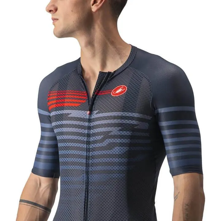 Castelli Climbers 3.0 Mens Cycling Jersey (Savile Blue/Red)