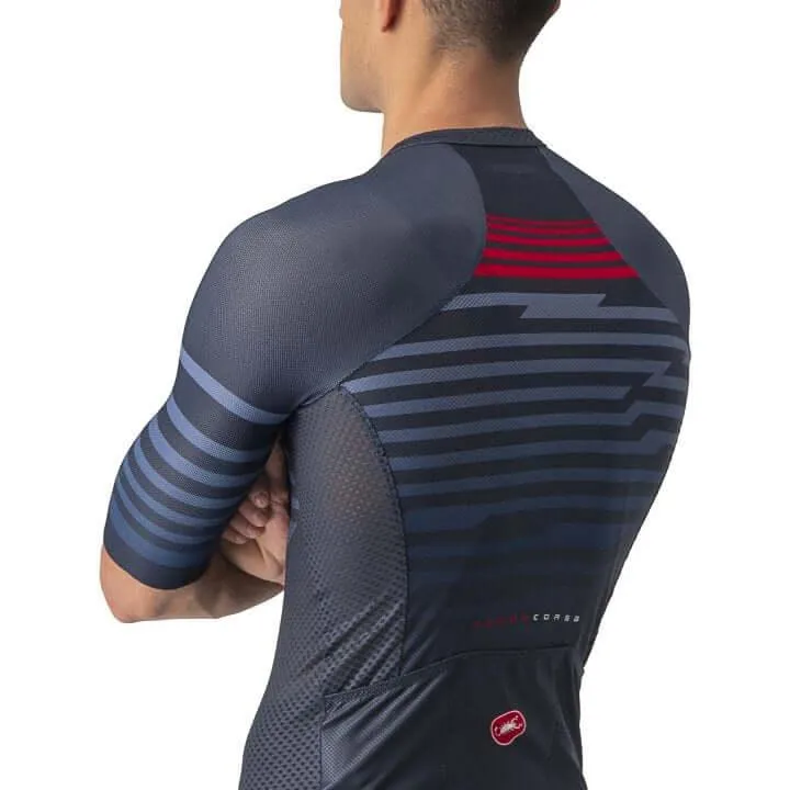 Castelli Climbers 3.0 Mens Cycling Jersey (Savile Blue/Red)
