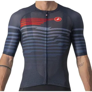 Castelli Climbers 3.0 Mens Cycling Jersey (Savile Blue/Red)
