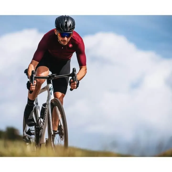 Castelli Endurance Pro Mens Cycling Jersey (Bordeaux/Red Orange)