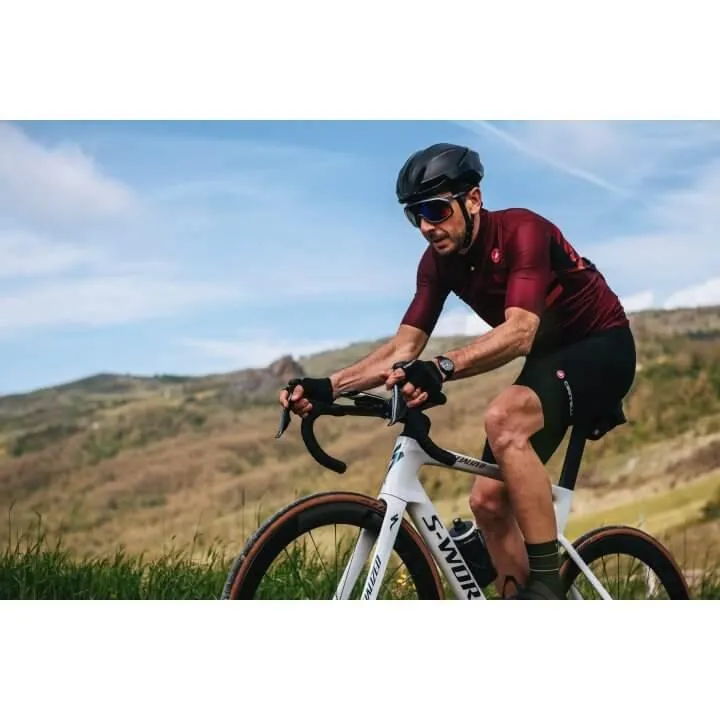 Castelli Endurance Pro Mens Cycling Jersey (Bordeaux/Red Orange)
