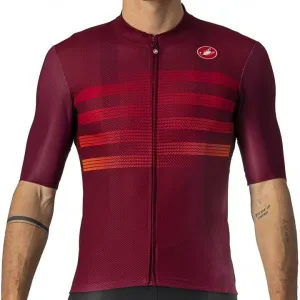 Castelli Endurance Pro Mens Cycling Jersey (Bordeaux/Red Orange)