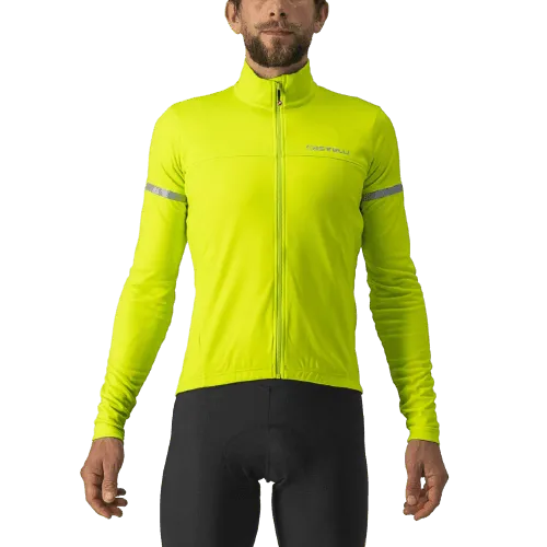 Castelli Fondo 2 Mens Cycling Jersey (Electric Lime/Silver Reflex)