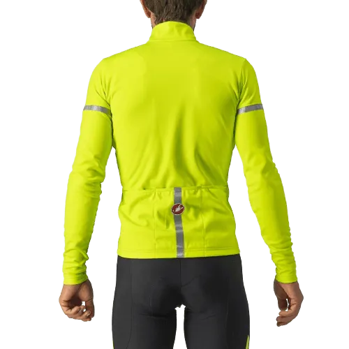 Castelli Fondo 2 Mens Cycling Jersey (Electric Lime/Silver Reflex)