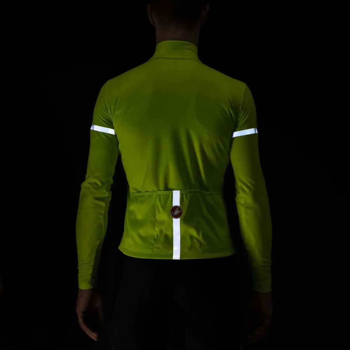 Castelli Fondo 2 Mens Cycling Jersey (Electric Lime/Silver Reflex)