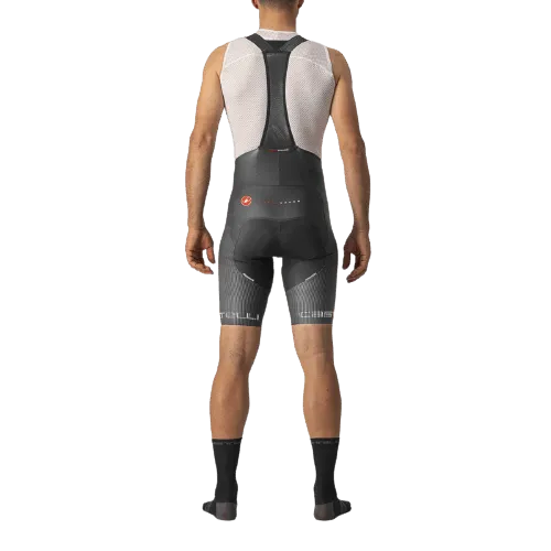 Castelli Free Aero RC Pro Mens Cycling Bibshorts (Dark Gray/White)