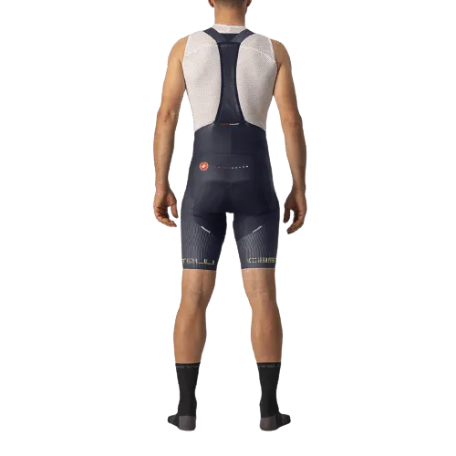 Castelli Free Aero RC Pro Mens Cycling Bibshorts (Savile Blue/Electric Lime)