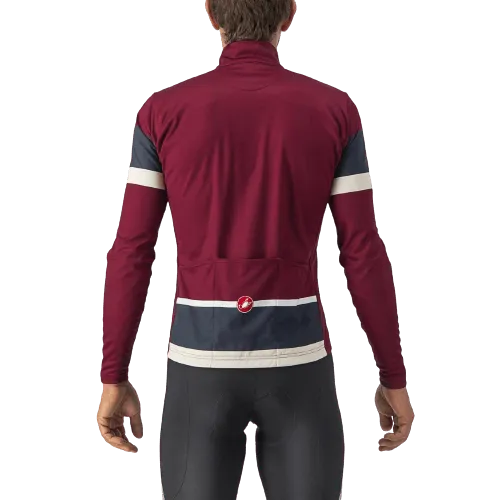 Castelli Passista Mens Cycling Jersey (Bordeaux/Savile Blue-Chalk)