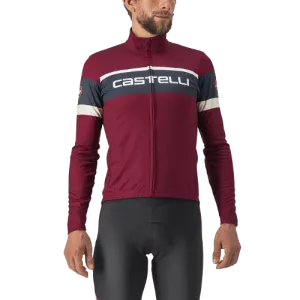 Castelli Passista Mens Cycling Jersey (Bordeaux/Savile Blue-Chalk)