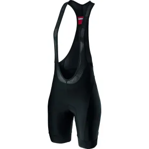 Castelli Prima Womens Cycling Bibshorts (Black/Dark Gray)
