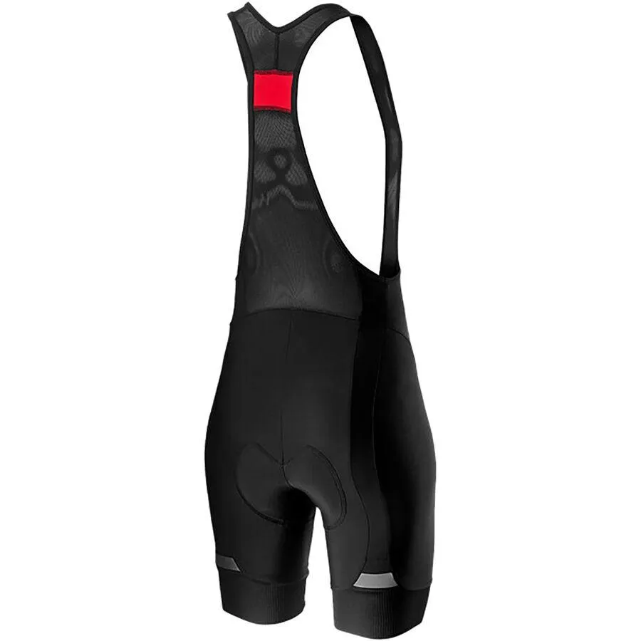 Castelli Prima Womens Cycling Bibshorts (Black/Dark Gray)