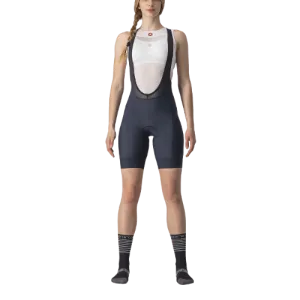 Castelli Prima Womens Cycling Bibshorts (Savile Blue/Brilliant Pink)