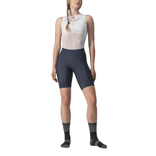 Castelli Prima Womens Cycling Shorts (Savile Blue/Brilliant Pink)