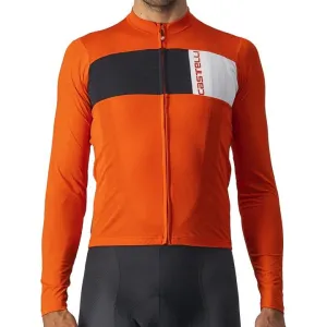 Castelli Prologo 7 Mens Cycling Jersey (Fiery Red/Light Black Ivory)