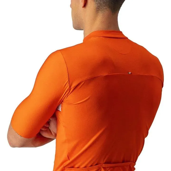 Castelli Prologo 7 Mens Cycling Jersey (Fiery Red/Light Black/Ivory)