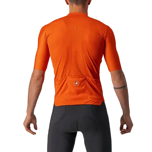 Castelli Prologo 7 Mens Cycling Jersey (Fiery Red/Light Black/Ivory)