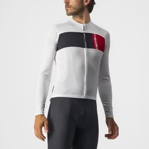 Castelli Prologo 7 Men's Cycling Jersey (Ivory/Light Black Red)