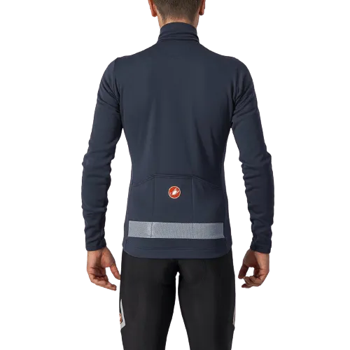 Castelli Puro 3 Mens Cycling Jersey (Savile Blue/Silver Reflex)