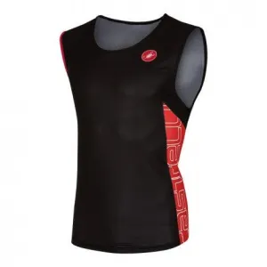 Castelli T.O. ALII Run Men's Triathlon Top (Black/Red)