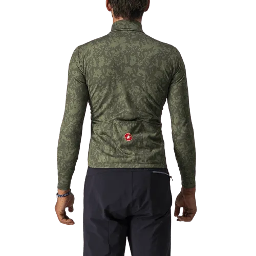 Castelli Unlimited Thermal Mens Cycling Jersey (Military Green/Light Military)