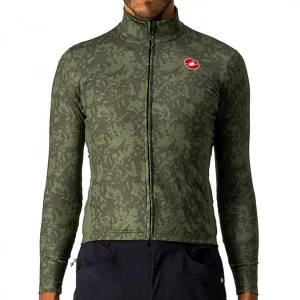 Castelli Unlimited Thermal Mens Cycling Jersey (Military Green/Light Military)