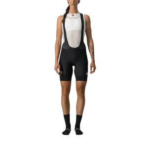 Castelli Velocissima 2 Womens Cycling Bibshorts (Black/Dark Gray)