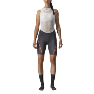 Castelli Velocissima 3 Womens Cycling Shorts (Dark Gray/Brilliant Pink)