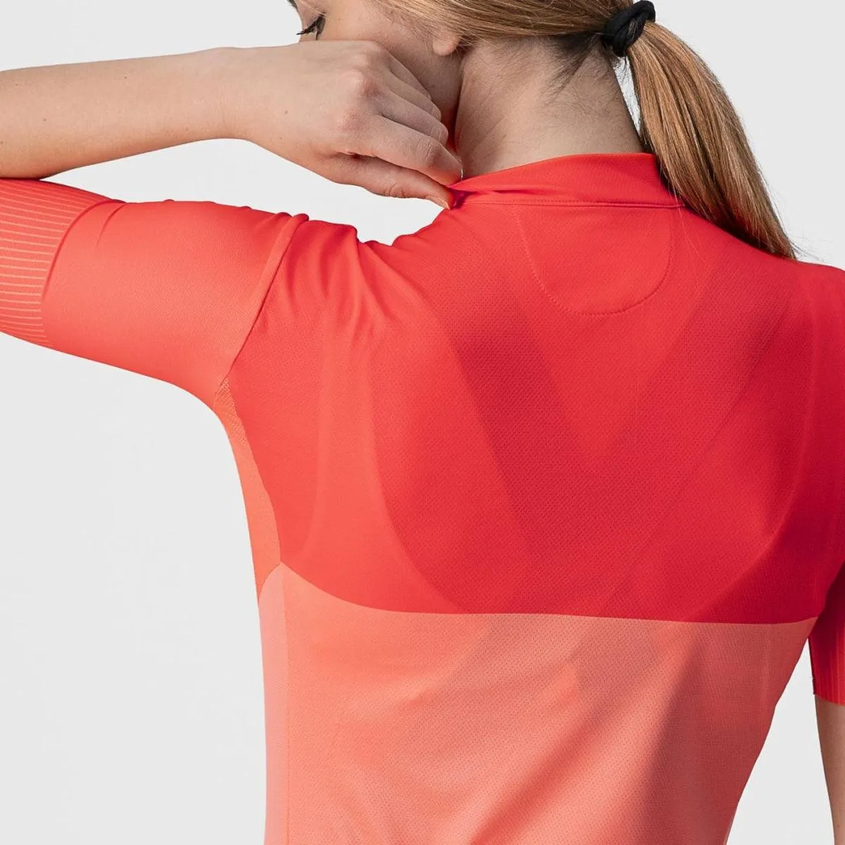 Castelli Velocissima Womens Cycling Jersey (Coral Flash/Brilliant Pink)