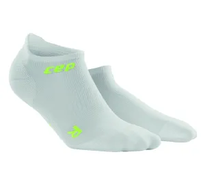 CEP Compression Dynamic  Ultralight No Show Men's Compression Socks (White/Green)